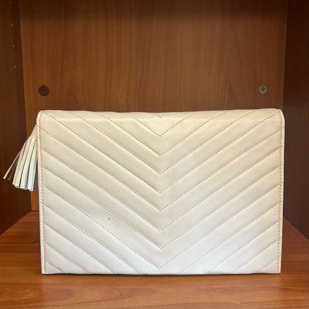 YVES SAINT LAURENT Vintage Leather Clutch YSL - image 3