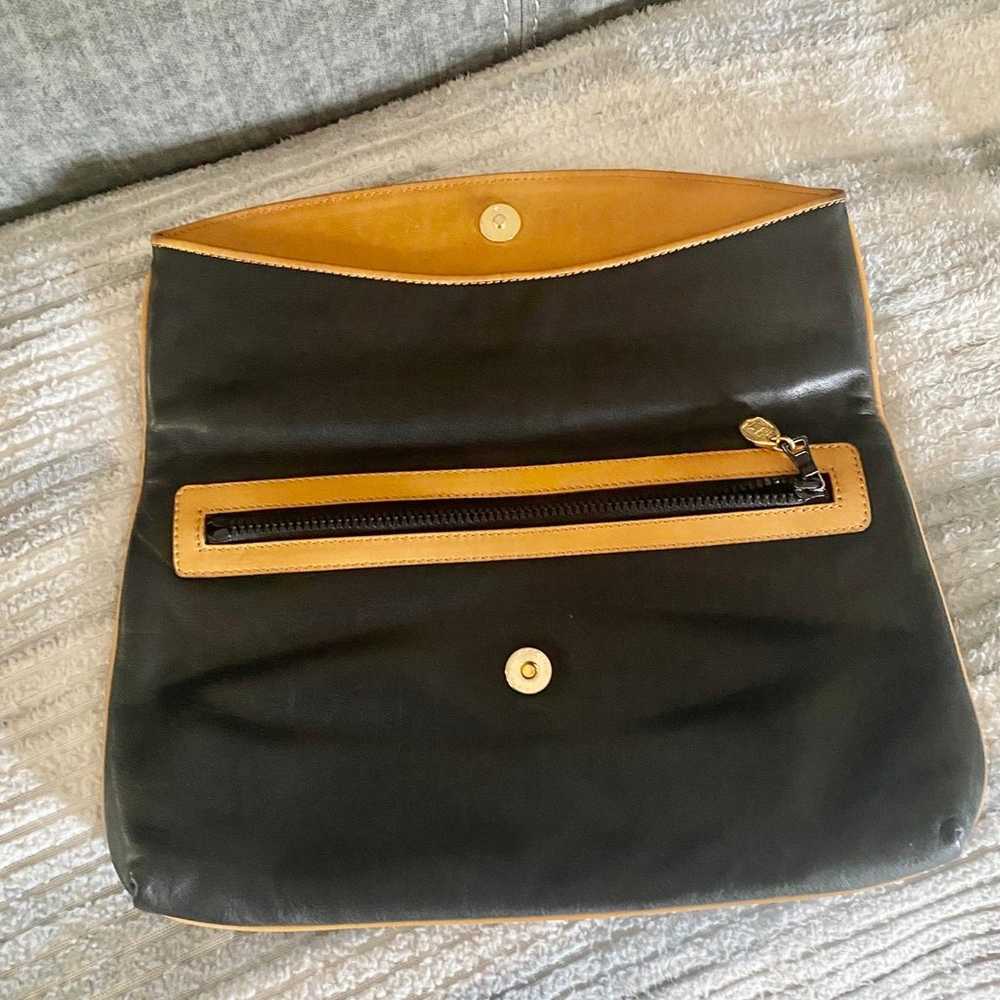 Beautiful Black Leather Celine Clutch - image 7