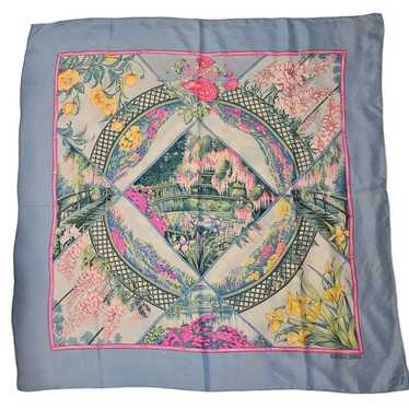 Rare HERMES Giverny 1989 silk scarf