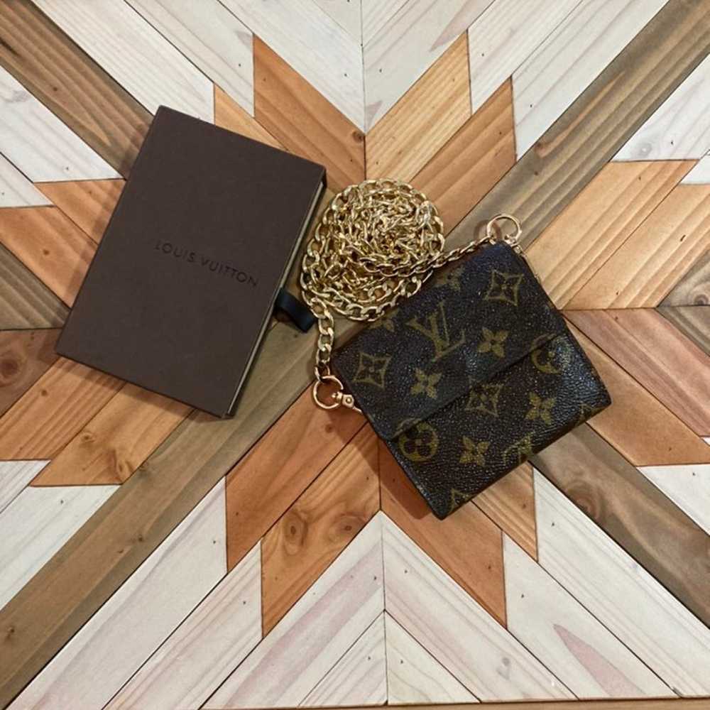 Louis Vuitton Wallet w/crossbody chain - image 1