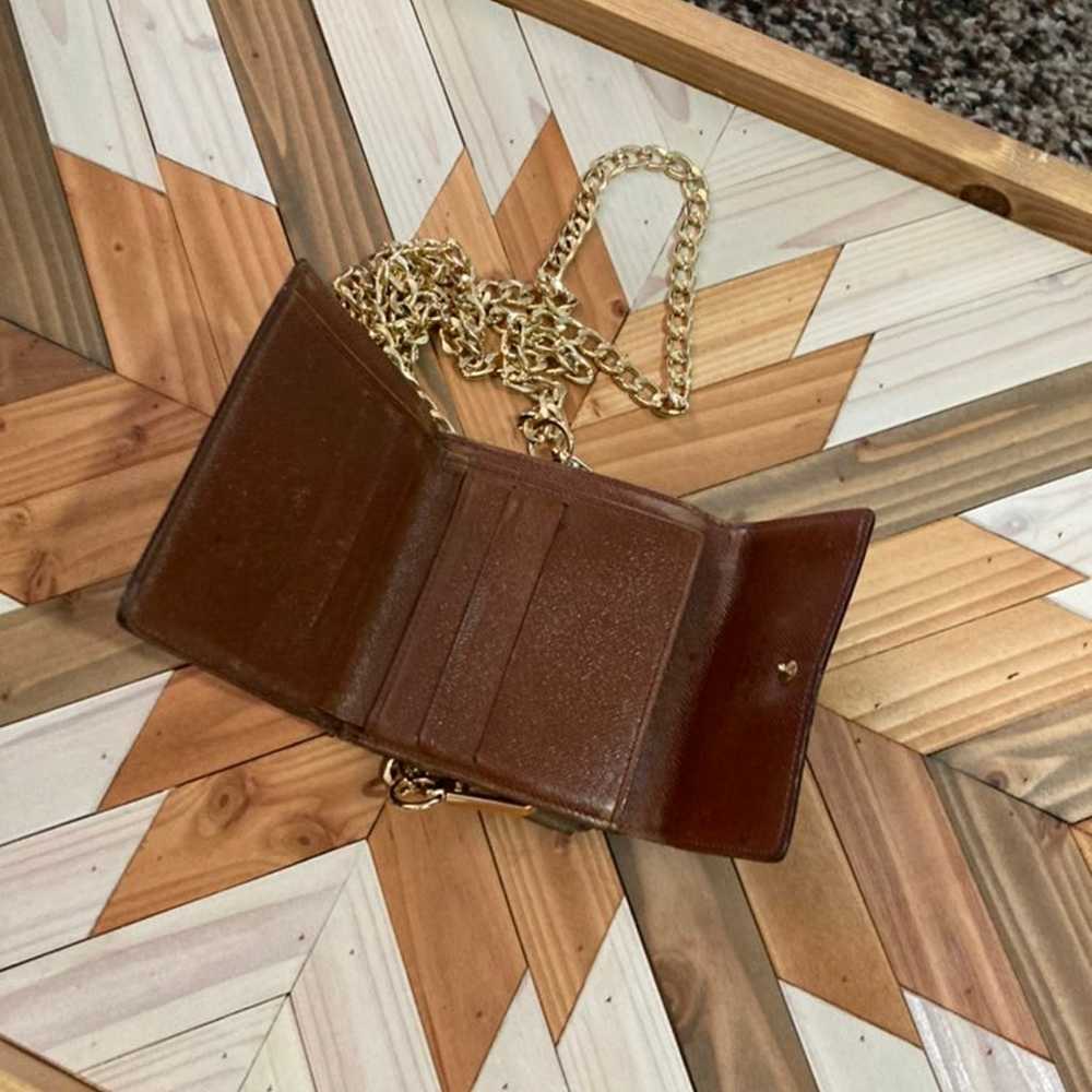 Louis Vuitton Wallet w/crossbody chain - image 4