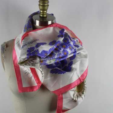 HERMES SILK SCARF FLEURS ET CARLINES VINTAGE RARE - image 1