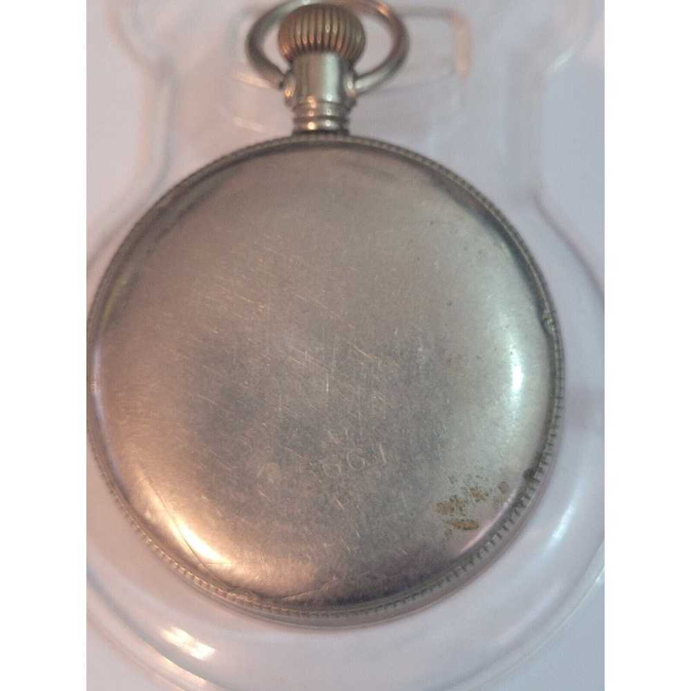 Rare Buren Grand Prix Pocket Watch Antique Steel … - image 10