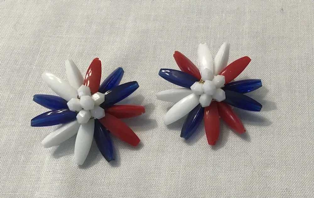 Vintage W. Germany Red, White and Blue Plastic Be… - image 2