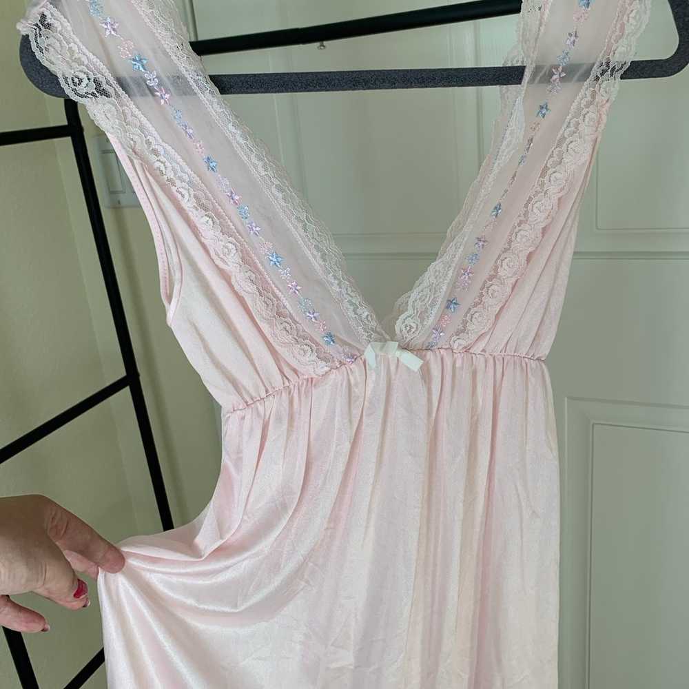 Sheer Embroidered Dress - image 4