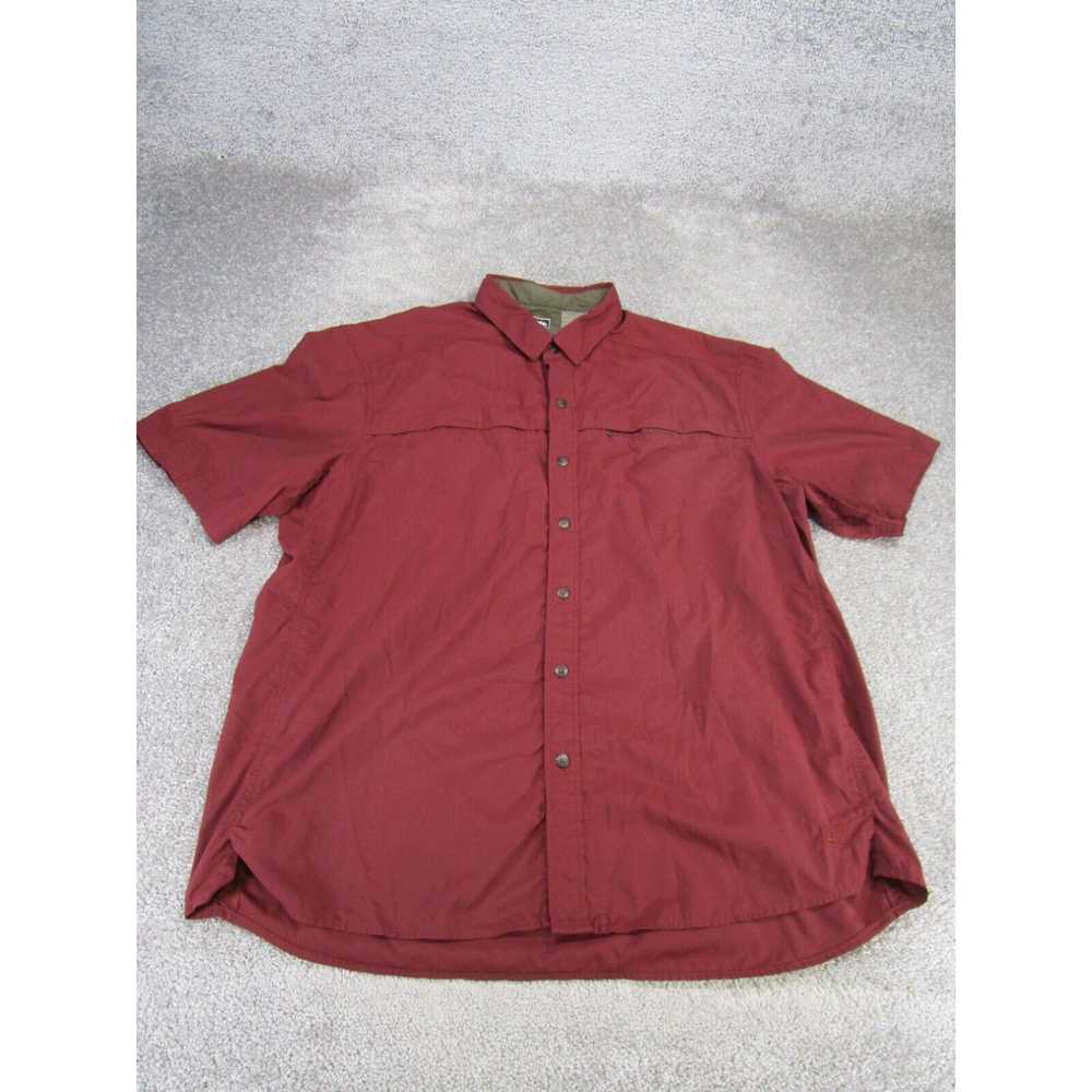 Vintage Rei Shirt Mens Xl Red Short Sleeve Hiking… - image 1