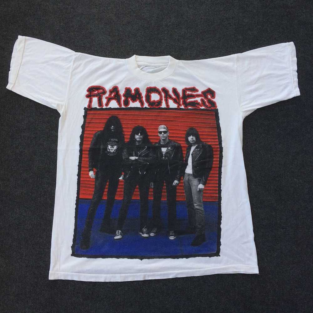 Band Tees × Vintage Vintage Ramones hey ho lets G… - image 1