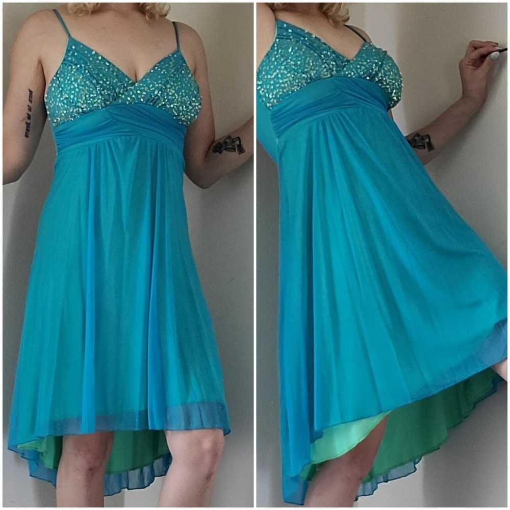 Vintage Blue Fairy Semi Formal Dress - image 1