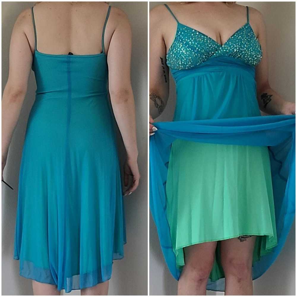 Vintage Blue Fairy Semi Formal Dress - image 2