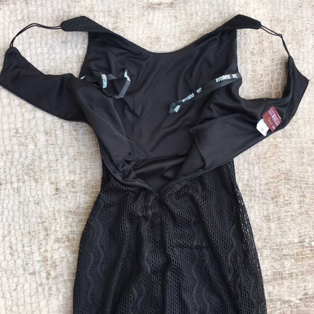 Vintage Black Fringe Dress - image 5