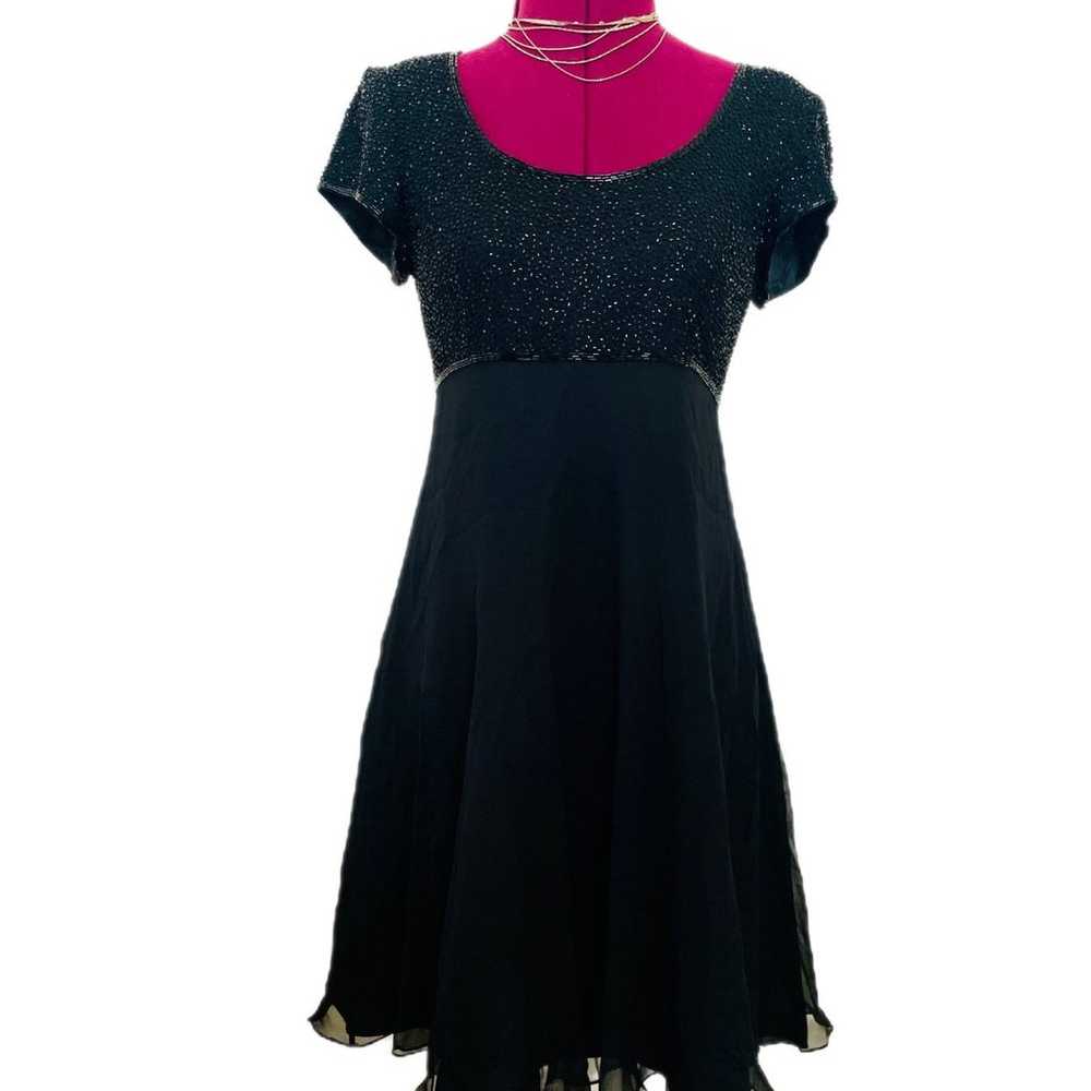 Silk Black Dress Size 6 - image 1