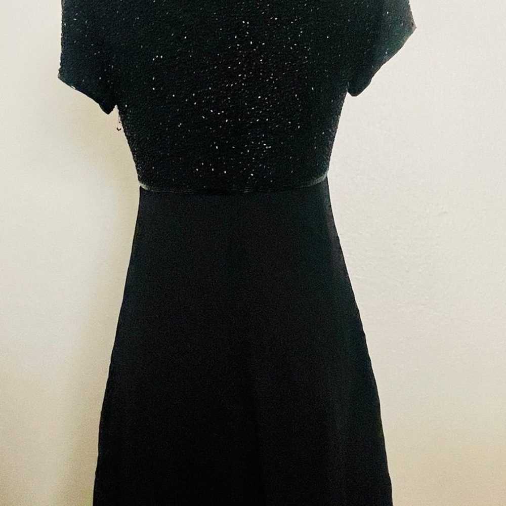 Silk Black Dress Size 6 - image 3