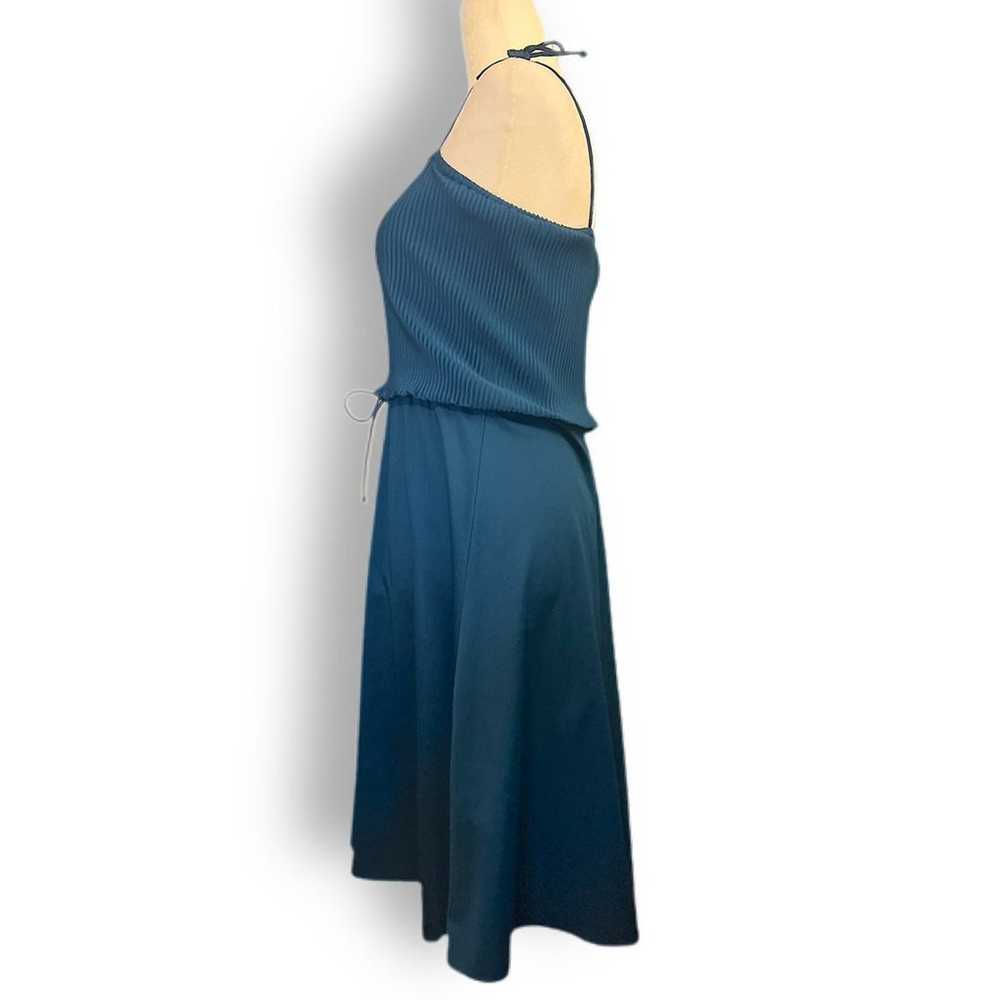 Vintage 60s 70s pleated spring midi dress - image 3