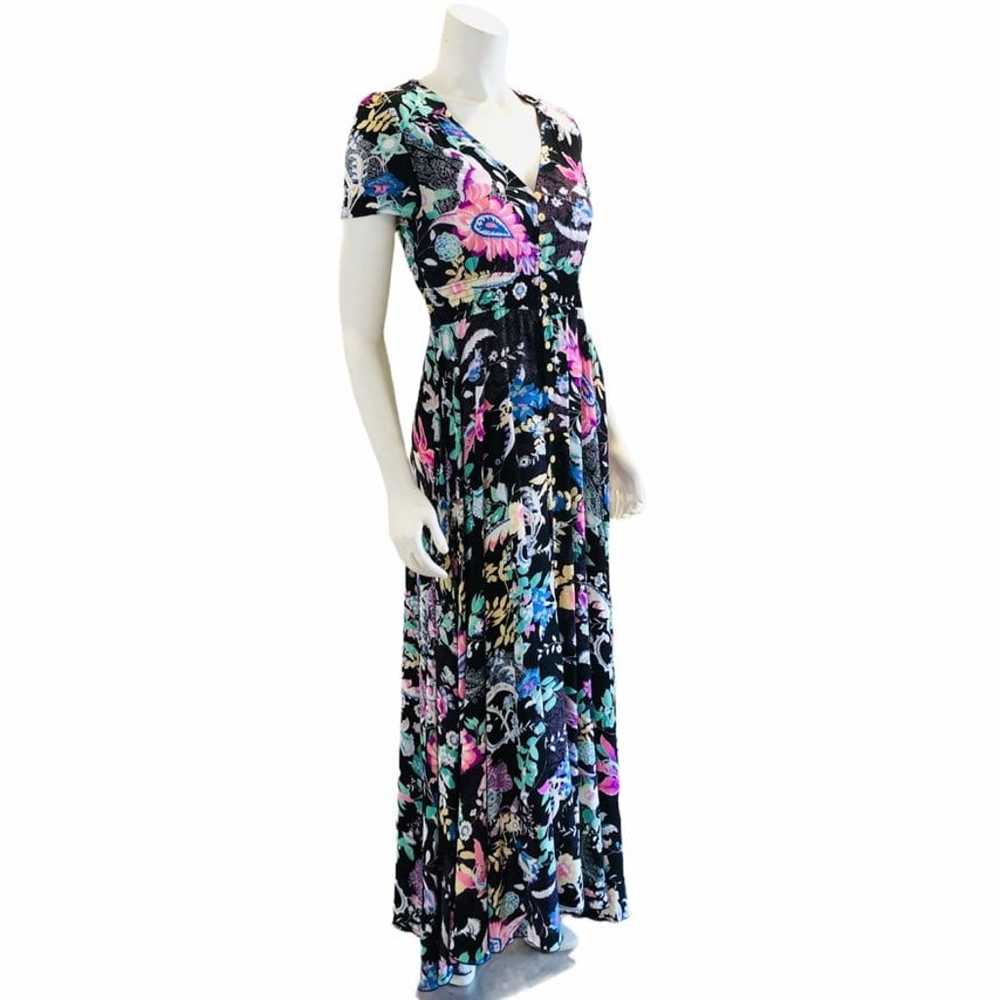 Vintage 90s Retro Floral Maxi Dress - image 10