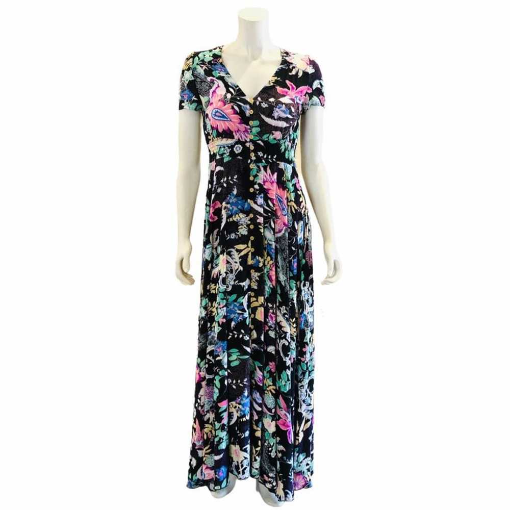 Vintage 90s Retro Floral Maxi Dress - image 1