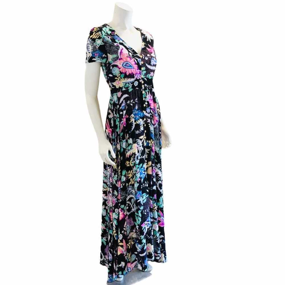 Vintage 90s Retro Floral Maxi Dress - image 4