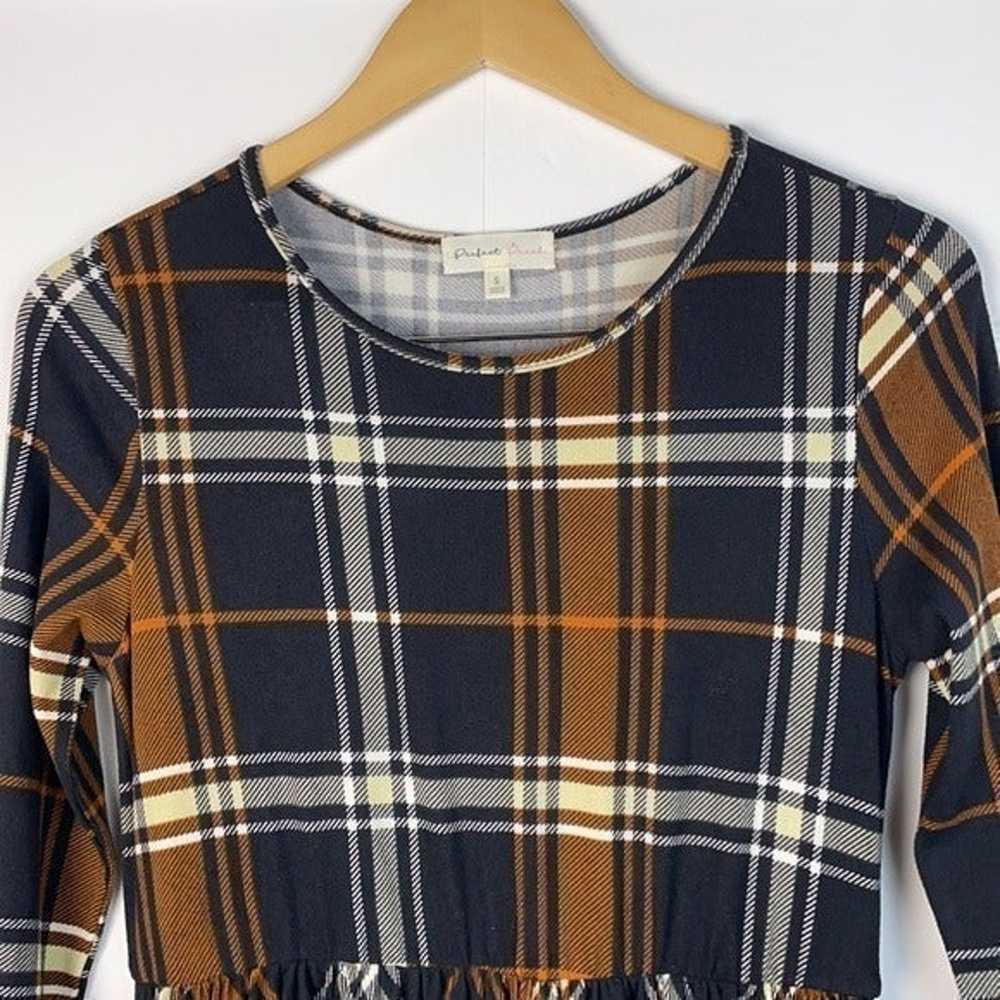 PerfectPeach Vintage Women Long Sleeve Plaid Dress - image 2