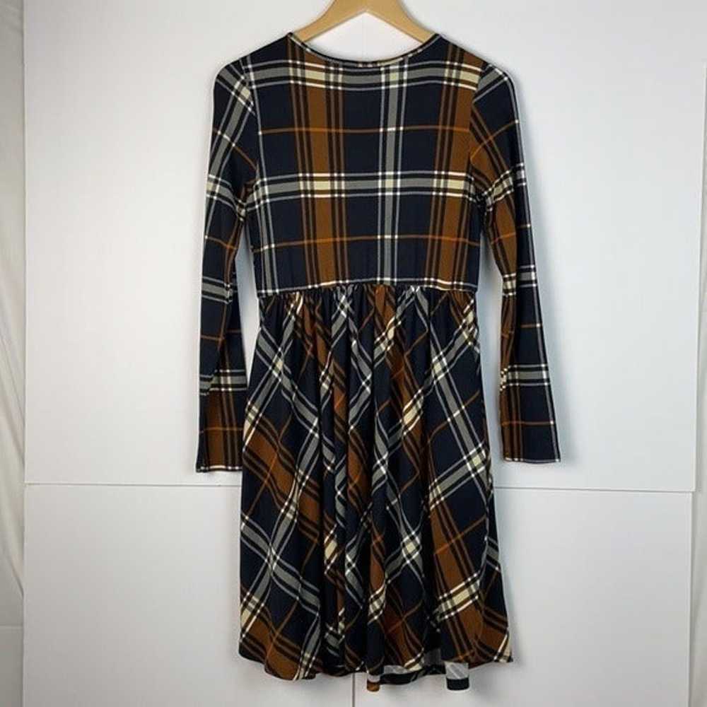 PerfectPeach Vintage Women Long Sleeve Plaid Dress - image 5