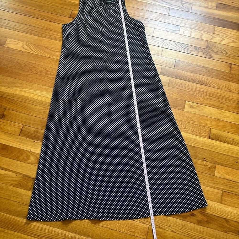 Vintage Navy Blue Polka Dot Sun Dress - image 6