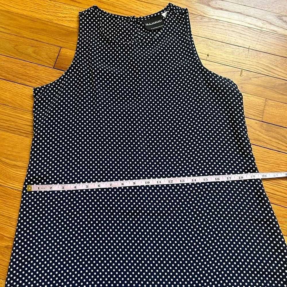 Vintage Navy Blue Polka Dot Sun Dress - image 8