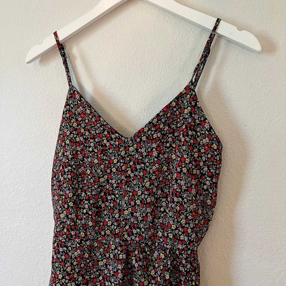 Vintage style floral mini romper - image 2