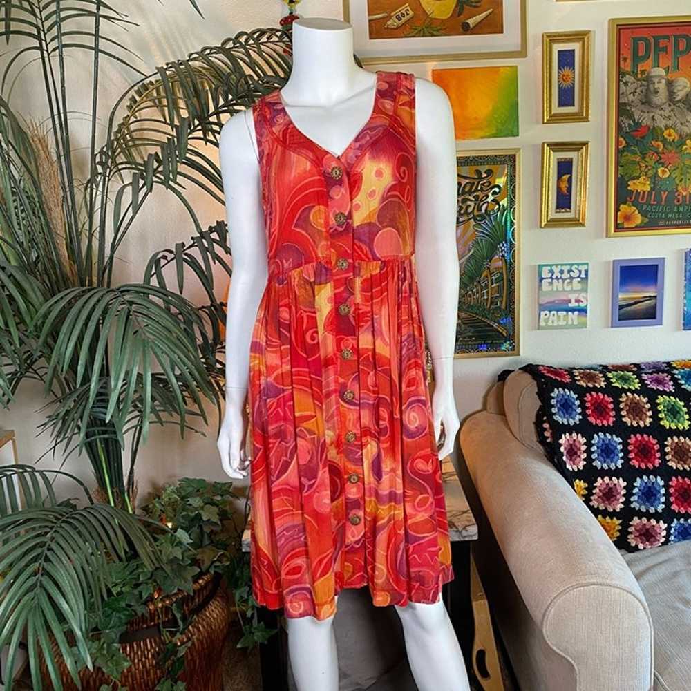 Vintage Carole Little Orange Dress - image 1