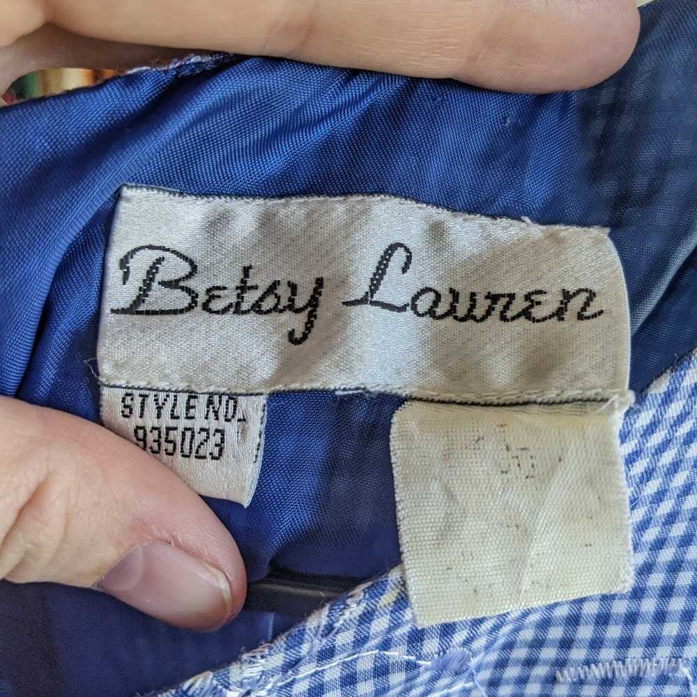 Vintage Betsy Lauren gingham dress - image 3