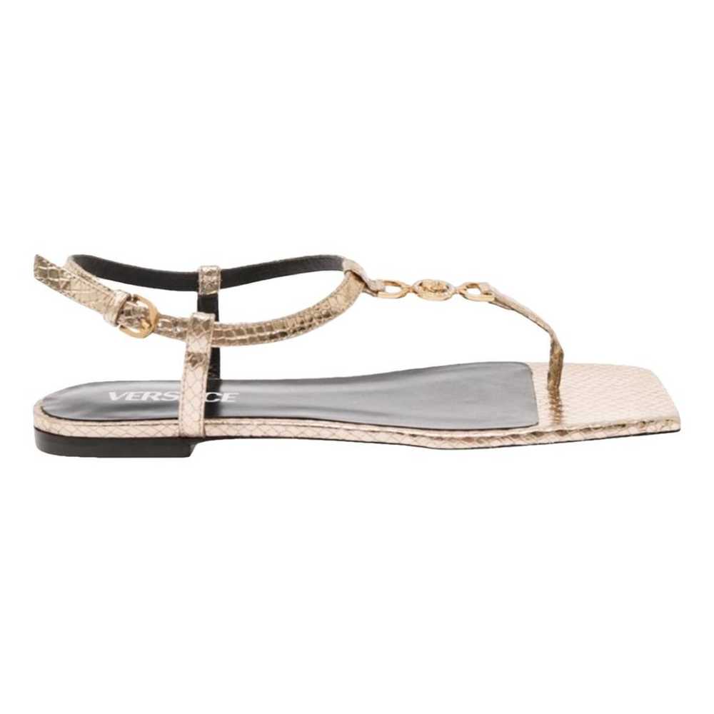 Versace Leather sandal - image 1