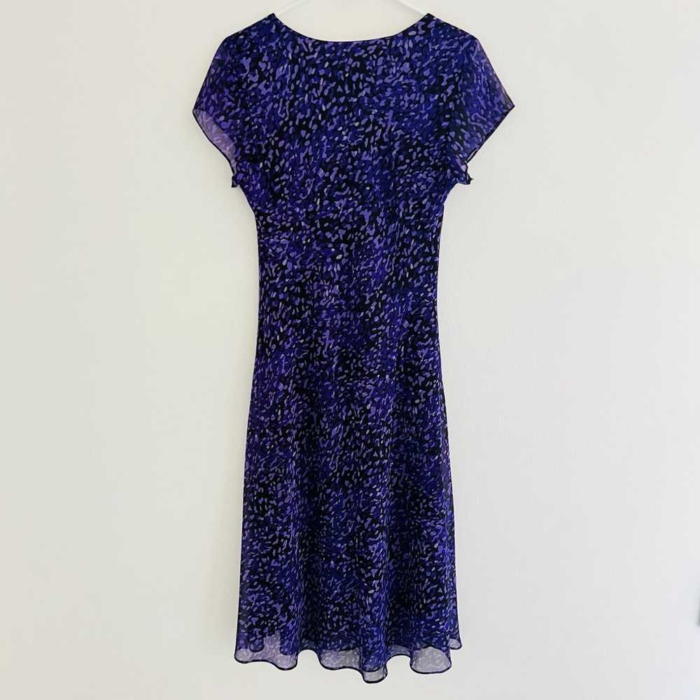 Vintage 90s Nurdan Butik Purple Midi Tea Dress - image 4