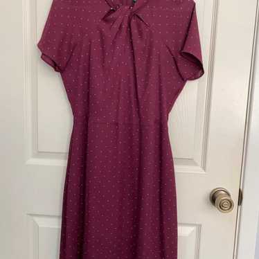 Banana Republic Maroon vintage style dress - image 1