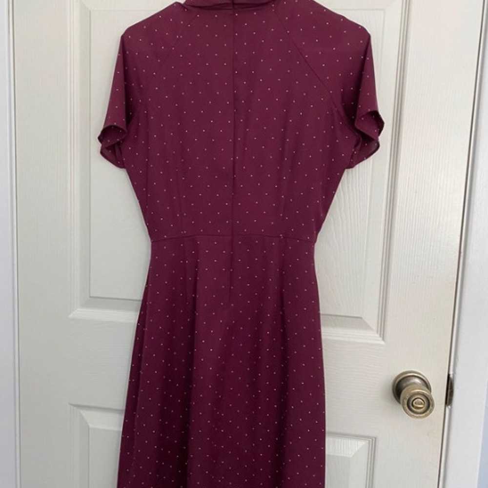 Banana Republic Maroon vintage style dress - image 2