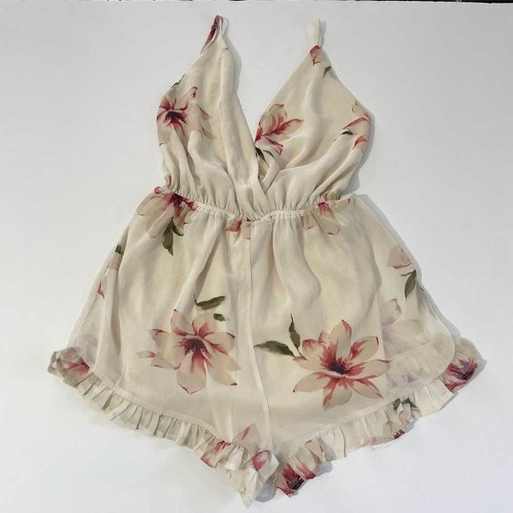 Pookie and Sebastian floral sleeveless romper siz… - image 1