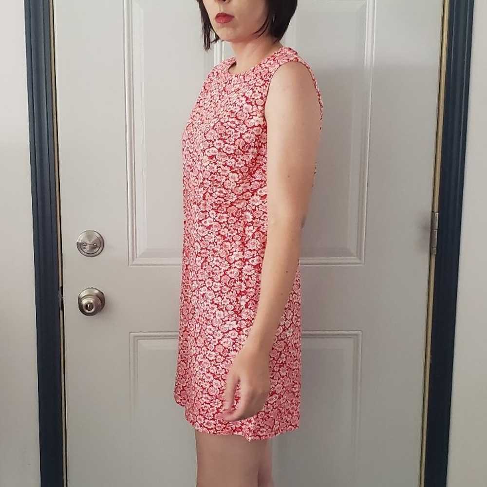 60s Red and White Floral Romper - image 2