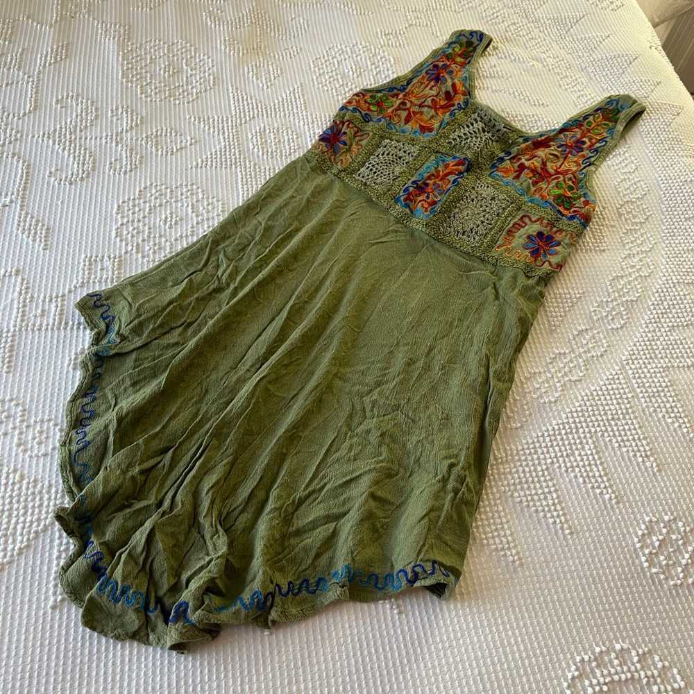 Vintage floral asymmetrical dress - image 5