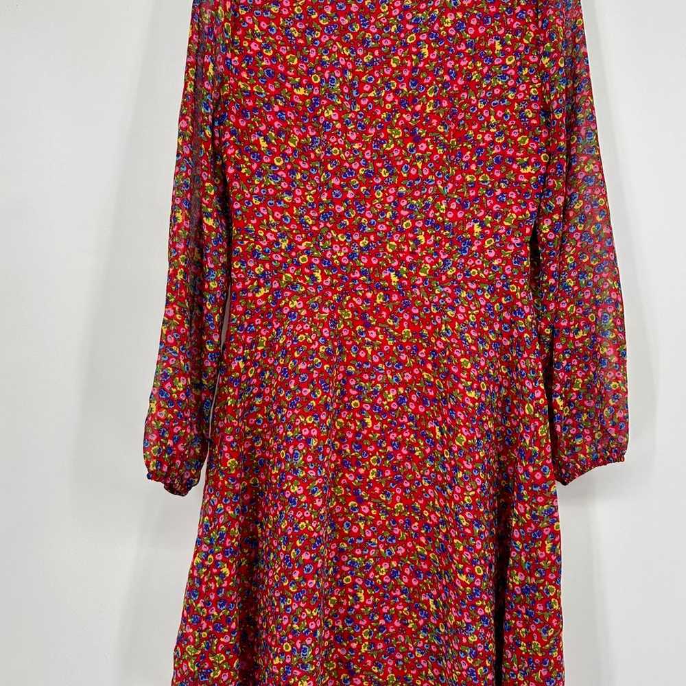 Boden Imogen Floral Tie Neck Long Sleeve Peasant … - image 7