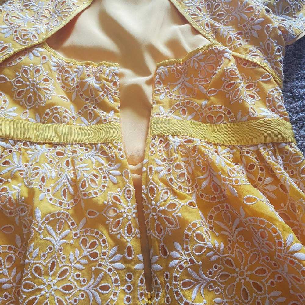 Yellow J.Crew short sleeved dress - image 4