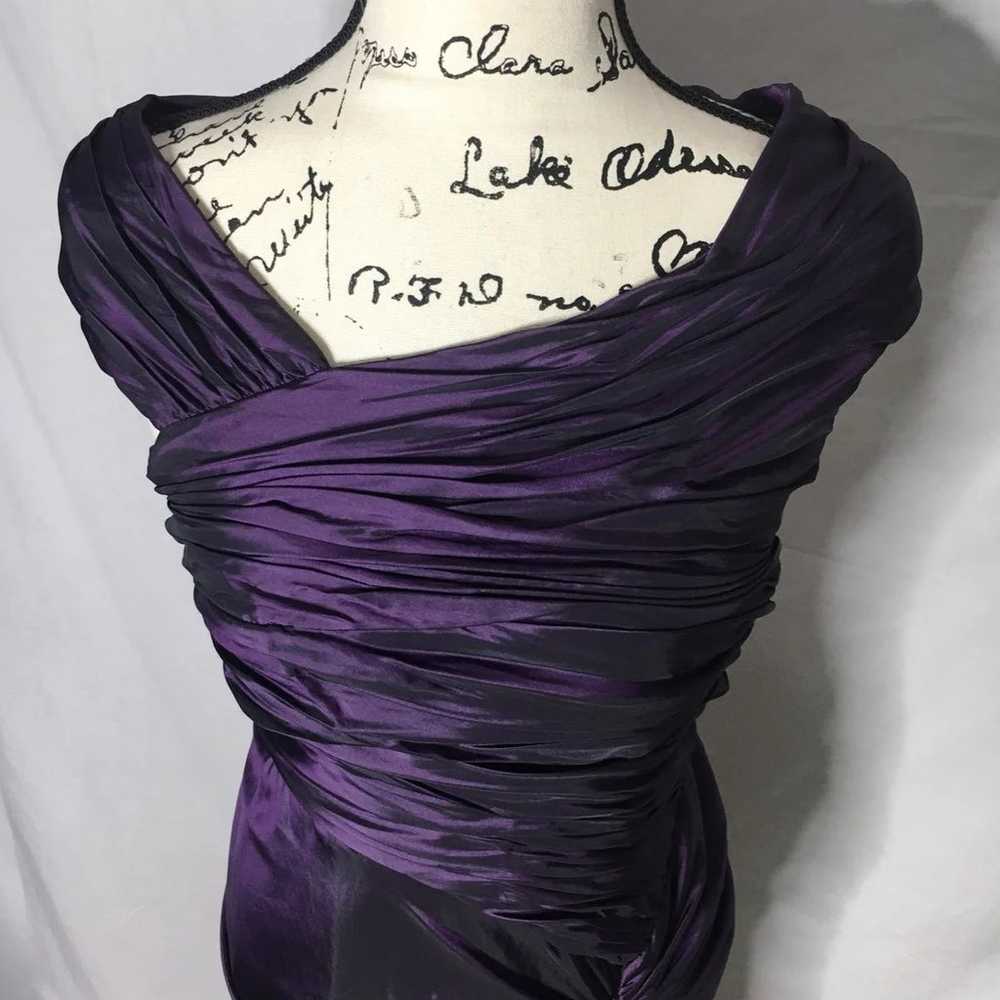 XSCAPE vintage deep purple formal dress - image 3