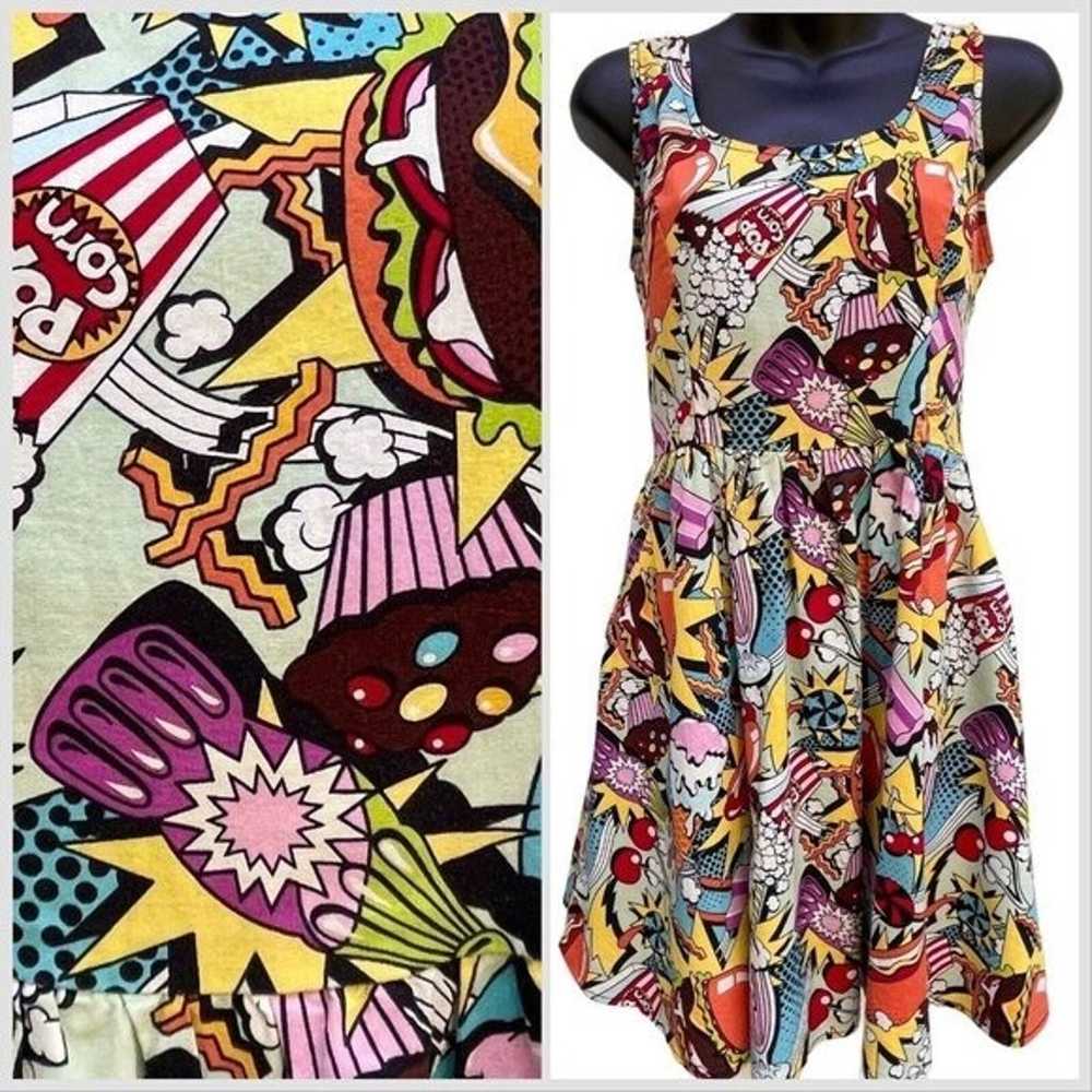 Folter Sleeveless Fit & Flare Retro Pop Comic Nov… - image 1