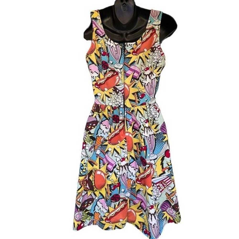 Folter Sleeveless Fit & Flare Retro Pop Comic Nov… - image 6