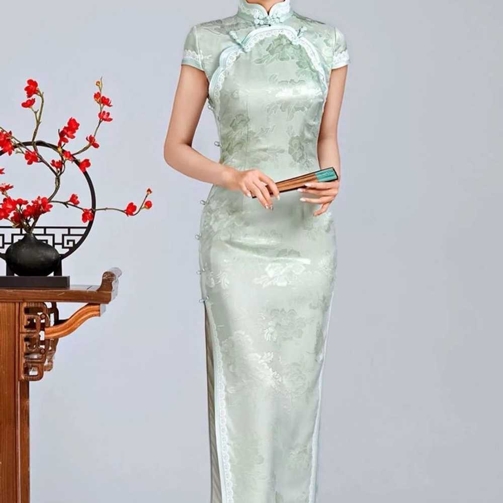 Traditional Cheongsam Qipao 真丝花罗旗袍 Elegant Dress … - image 4