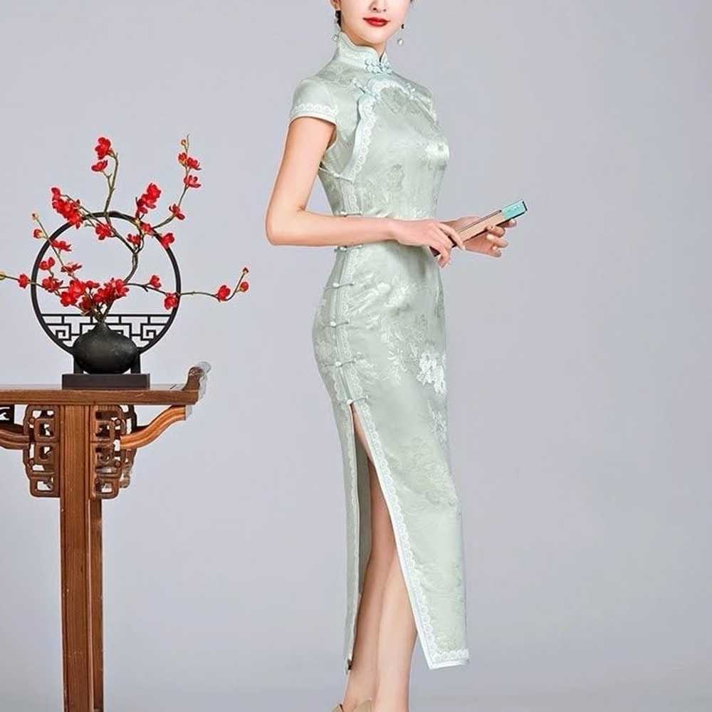 Traditional Cheongsam Qipao 真丝花罗旗袍 Elegant Dress … - image 6