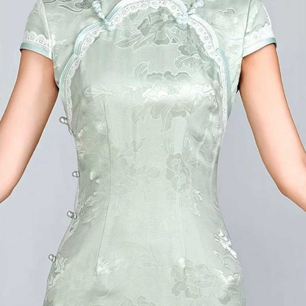 Traditional Cheongsam Qipao 真丝花罗旗袍 Elegant Dress … - image 8