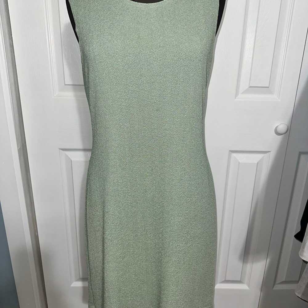 Vtg Nicole Studio Green Dress - image 1