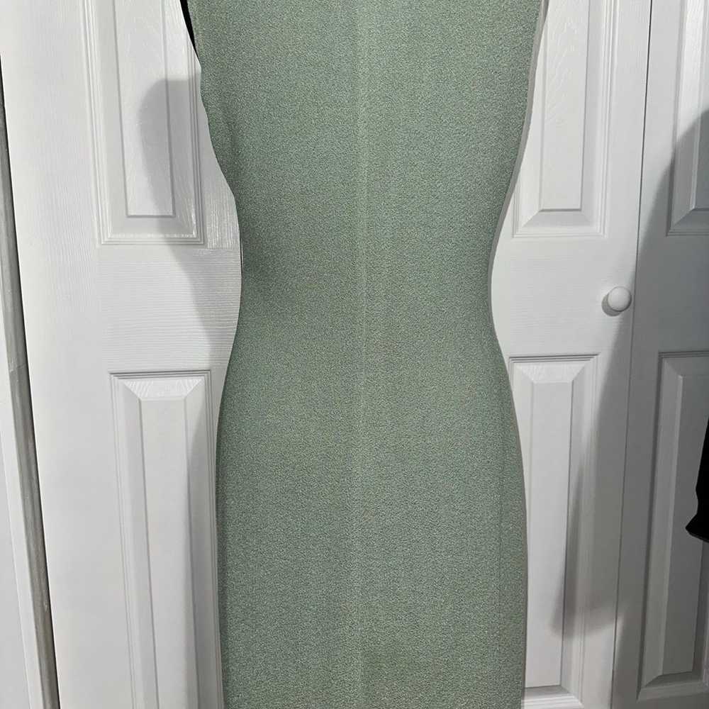 Vtg Nicole Studio Green Dress - image 3