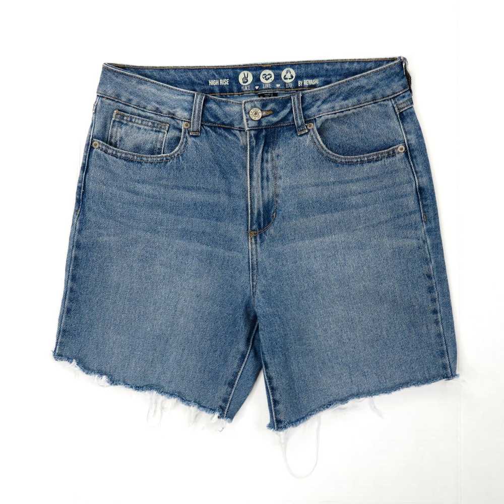 Vintage Rewash 90s High Rise Jean Shorts Cut Off … - image 2