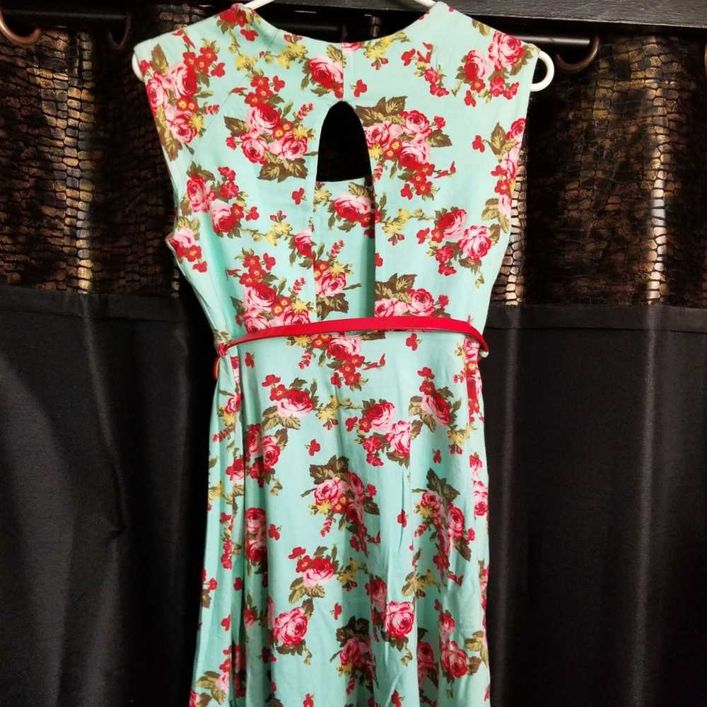 Vintage Floral Dress Knee Lenght - image 3