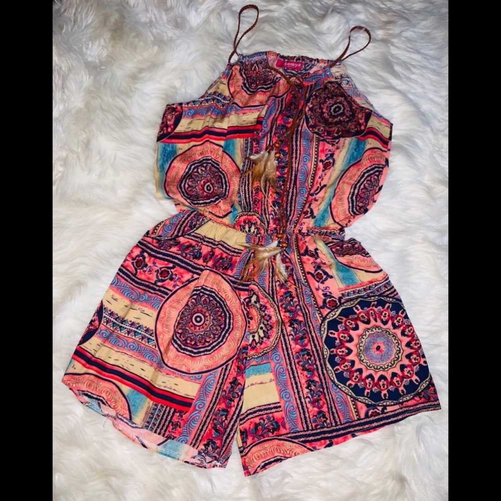 NWOT Beautiful Bohemian Cami Romper - image 1