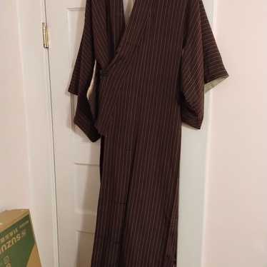 Vintage striped kimono - image 1