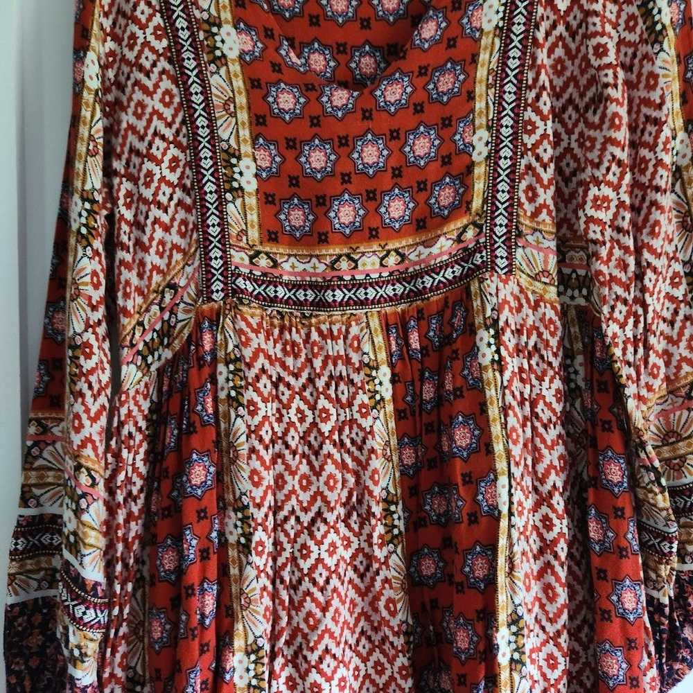 Brass & Roe boho patchwork dress - image 2