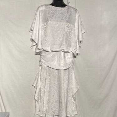 Vintage satin dress - image 1